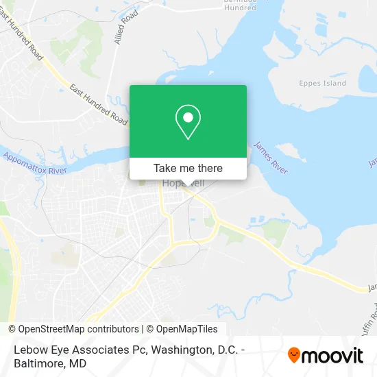 Lebow Eye Associates Pc map