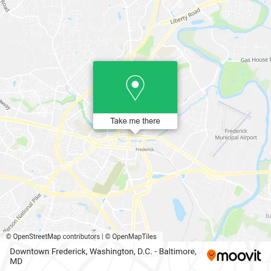 Downtown Frederick map