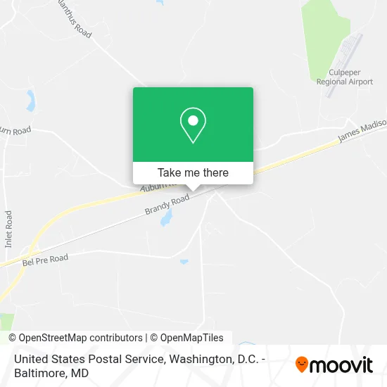 United States Postal Service map