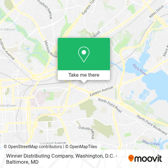 Winner Distributing Company map
