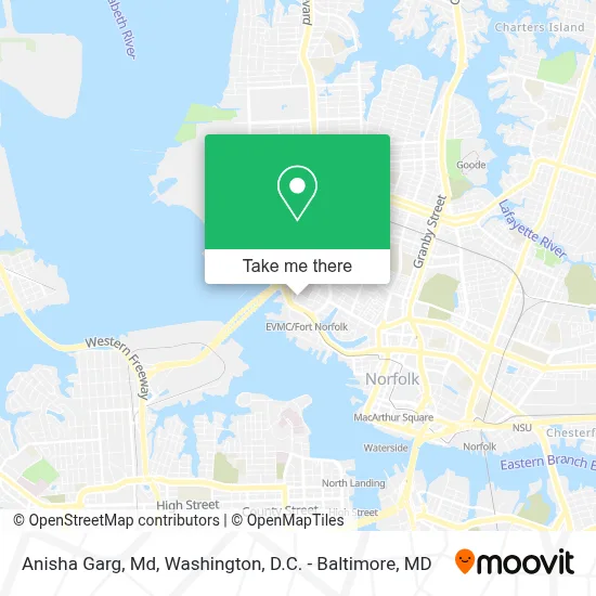 Anisha Garg, Md map