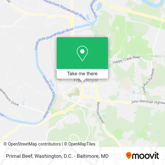 Primal Beef map