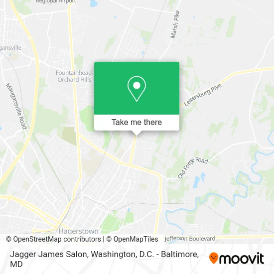 Jagger James Salon map