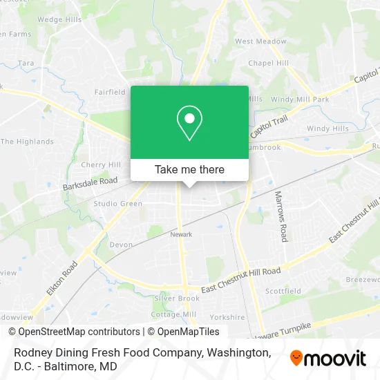 Rodney Dining Fresh Food Company map