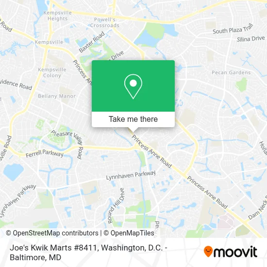 Joe's Kwik Marts #8411 map