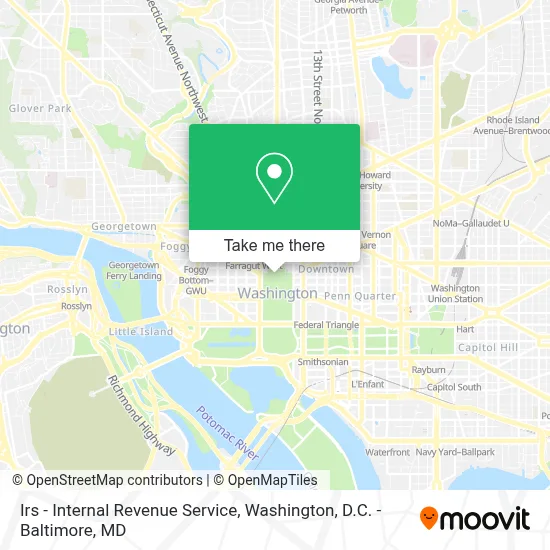 Irs - Internal Revenue Service map