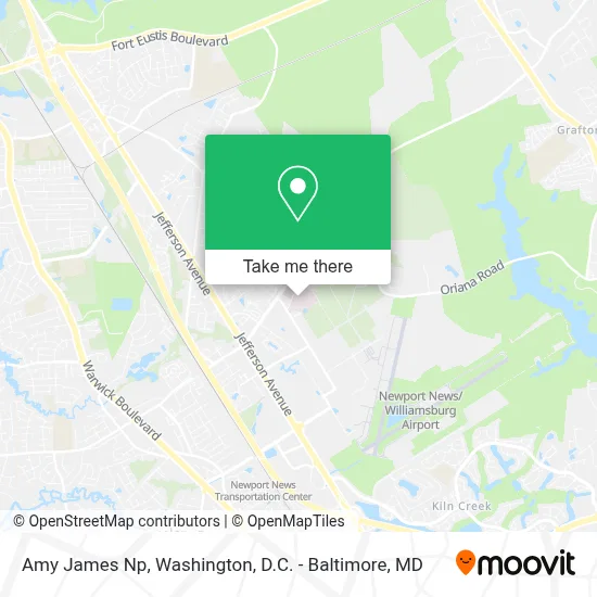 Amy James Np map