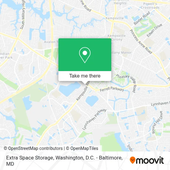 Extra Space Storage map