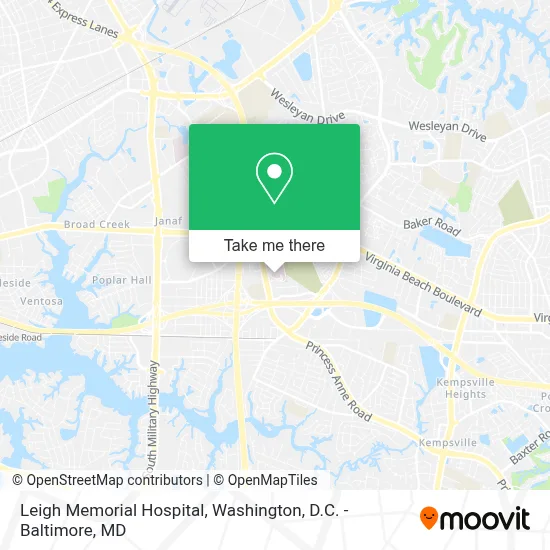 Leigh Memorial Hospital map