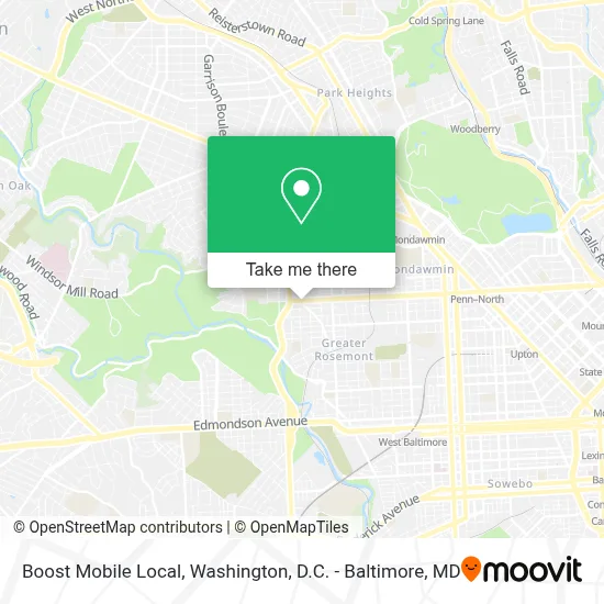 Boost Mobile Local map