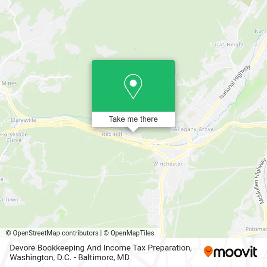Devore Bookkeeping And Income Tax Preparation map