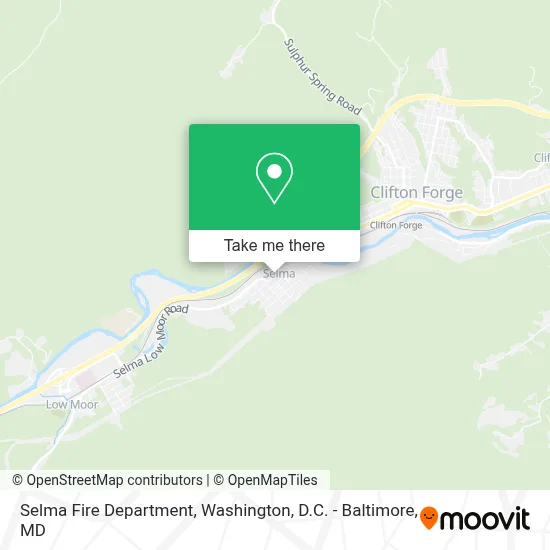 Selma Fire Department map