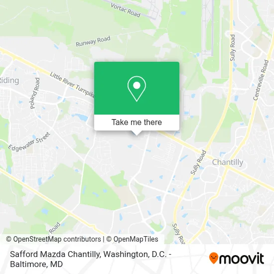 Safford Mazda Chantilly map