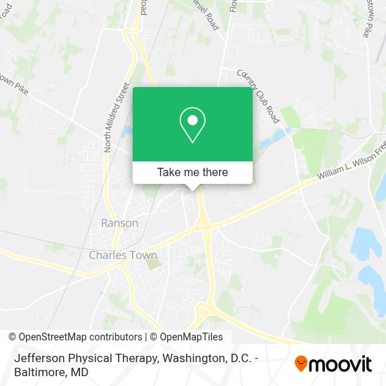 Jefferson Physical Therapy map