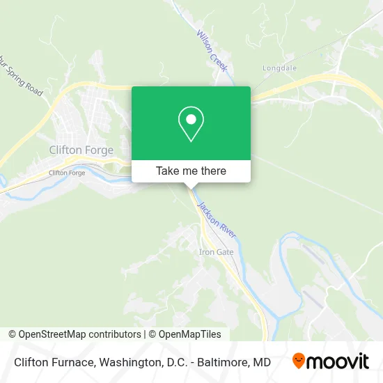 Clifton Furnace map