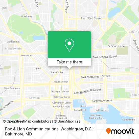 Fox & Lion Communications map