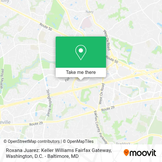 Roxana Juarez: Keller Williams Fairfax Gateway map