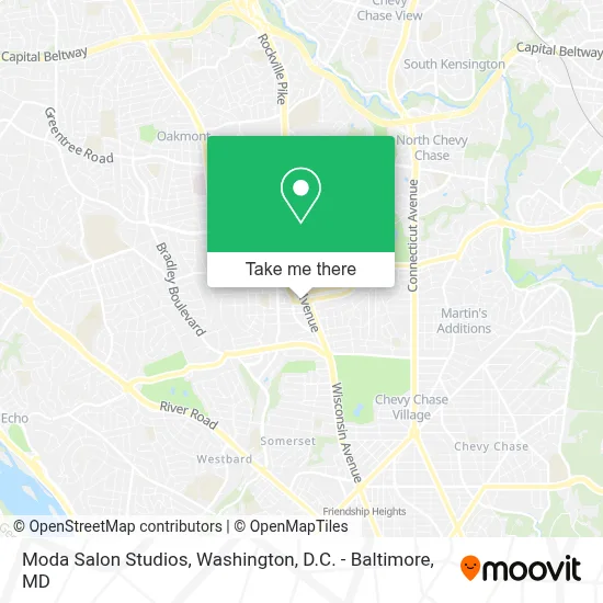 Moda Salon Studios map