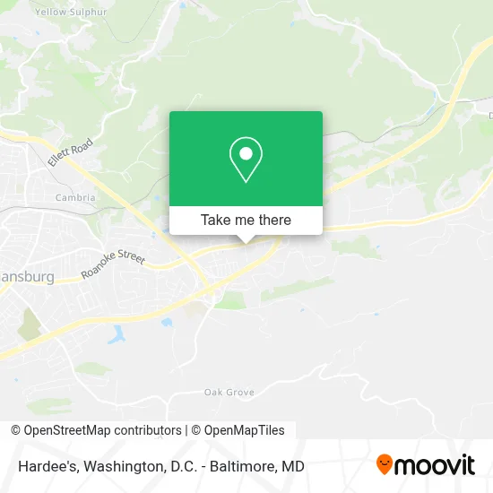 Hardee's map