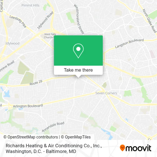 Richards Heating & Air Conditioning Co., Inc. map