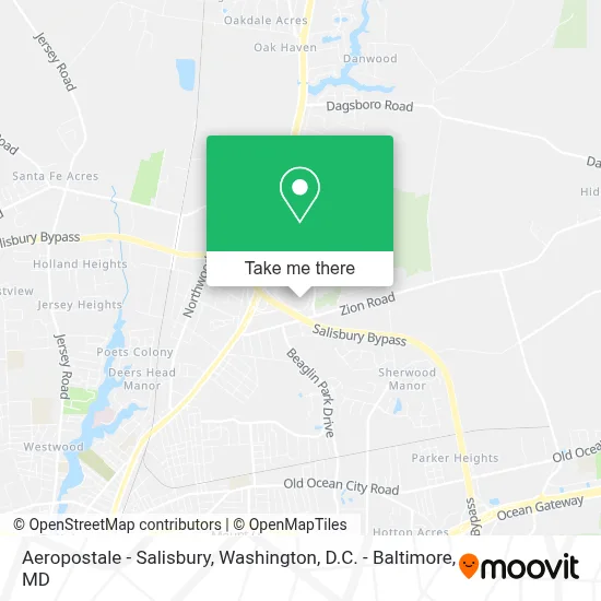 Aeropostale - Salisbury map