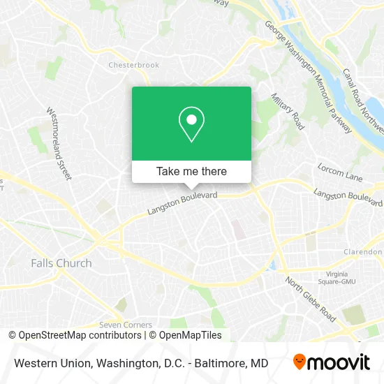 Western Union map