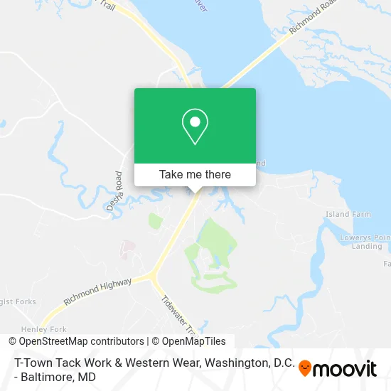 T-Town Tack Work & Western Wear map