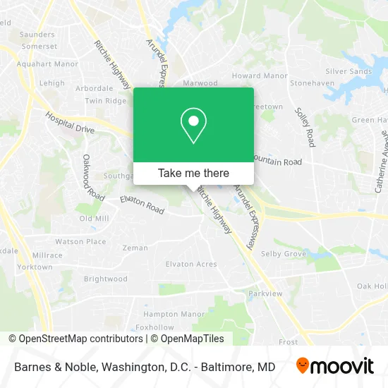 Barnes & Noble map