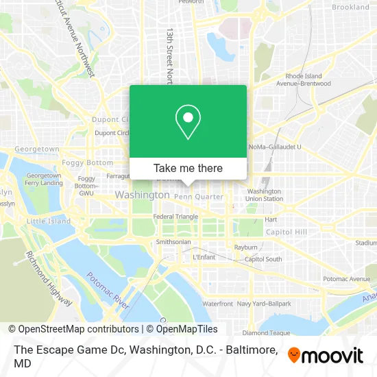 The Escape Game Dc map