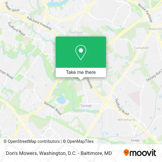 Don's Mowers map