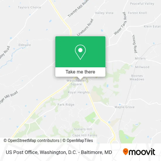 Us Post Office map
