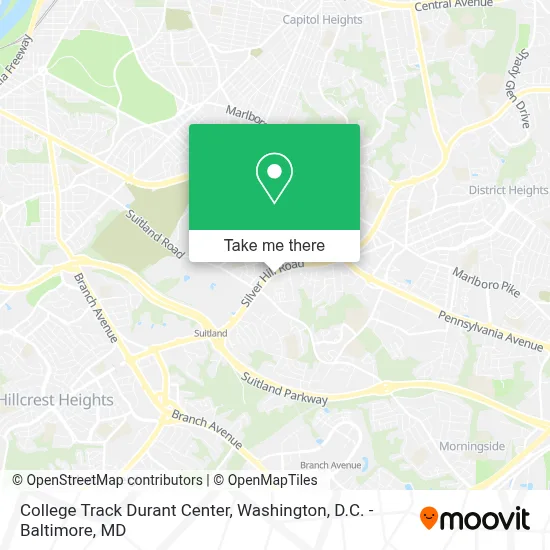 College Track Durant Center map