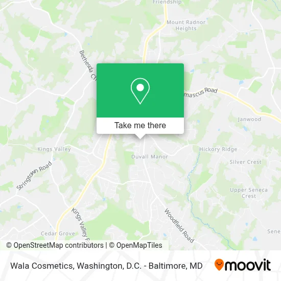 Wala Cosmetics map