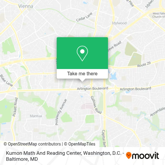 Kumon Math And Reading Center map