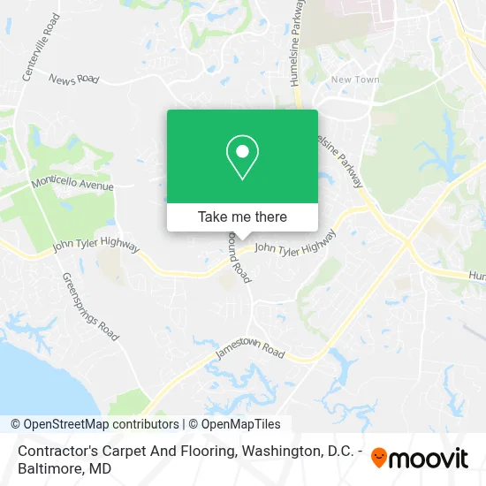 Contractor's Carpet And Flooring map
