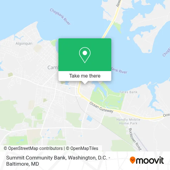 Summit Community Bank map
