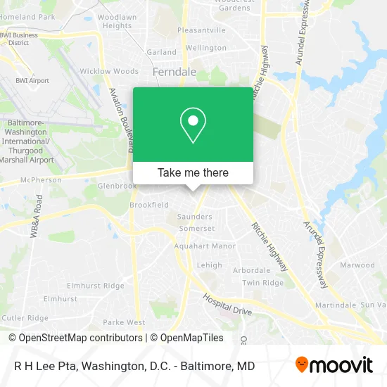 R H Lee Pta map