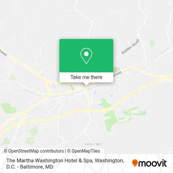 The Martha Washington Hotel & Spa map
