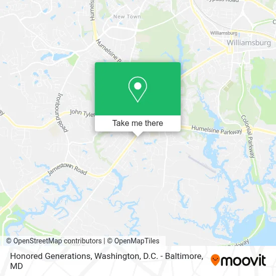Honored Generations map