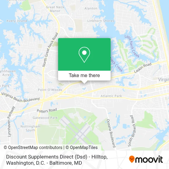 Discount Supplements Direct (Dsd) - Hilltop map