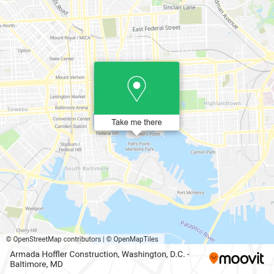Armada Hoffler Construction map