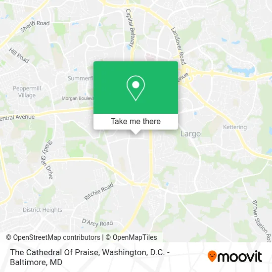 The Cathedral Of Praise map