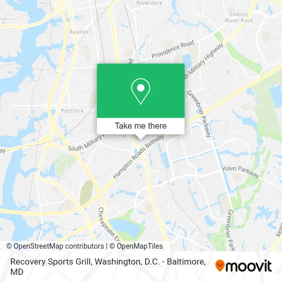 Recovery Sports Grill map