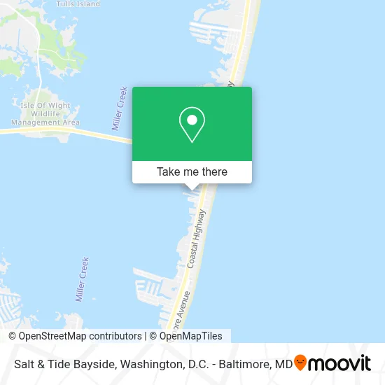 Salt & Tide Bayside map