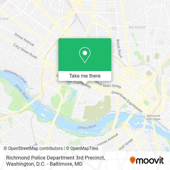Richmond Police Department 3rd Precinct map
