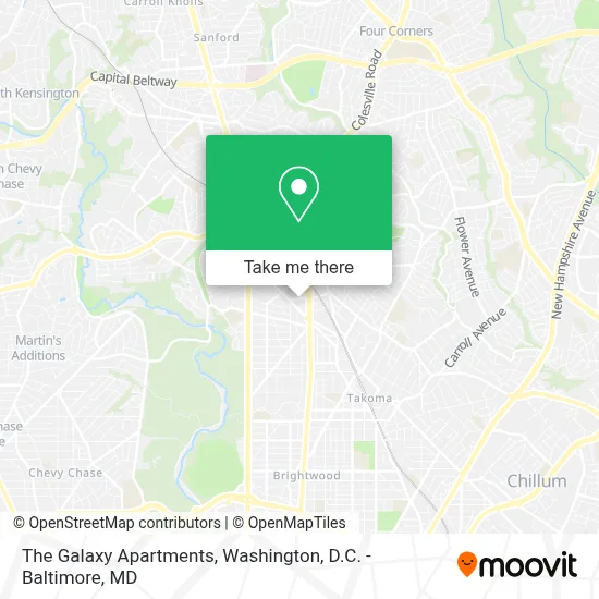 The Galaxy Apartments map
