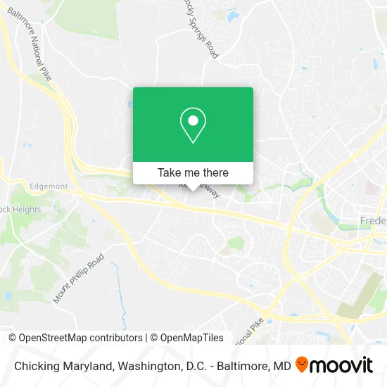 Chicking Maryland map