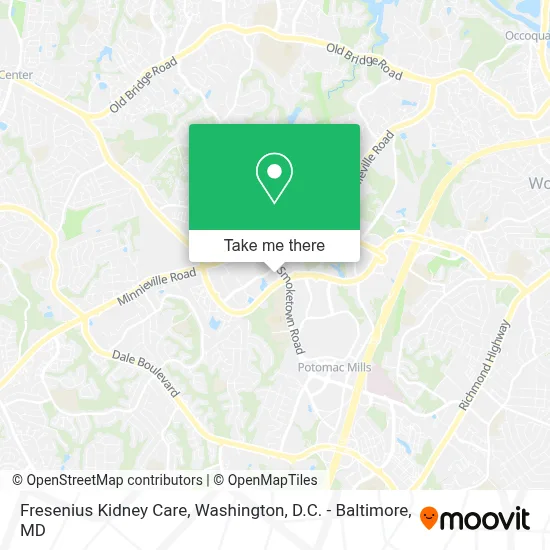 Fresenius Kidney Care map