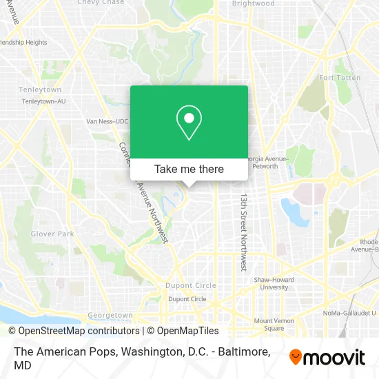 The American Pops map