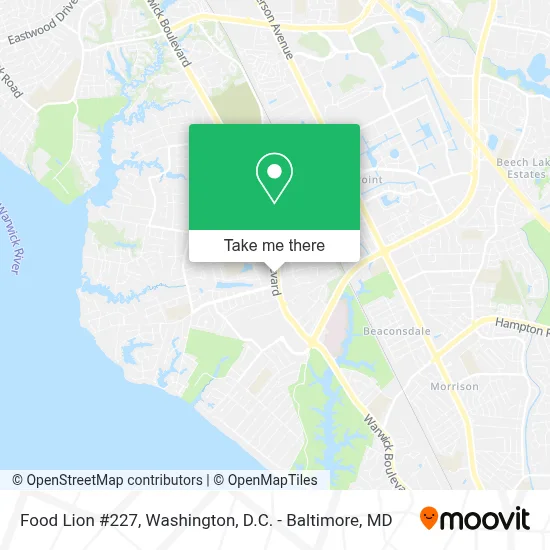 Food Lion #227 map